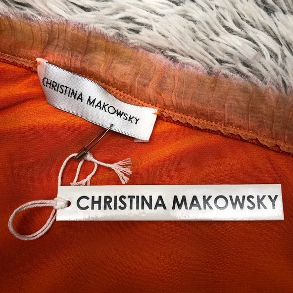 NWT Christina Makowsky One Shoulder Dress - Picture 6 of 8